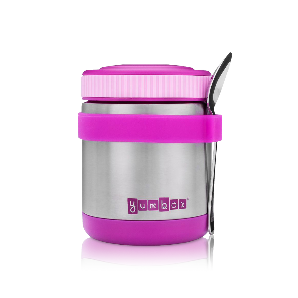 Purple Zuppa Food Jar with Spoon and Band