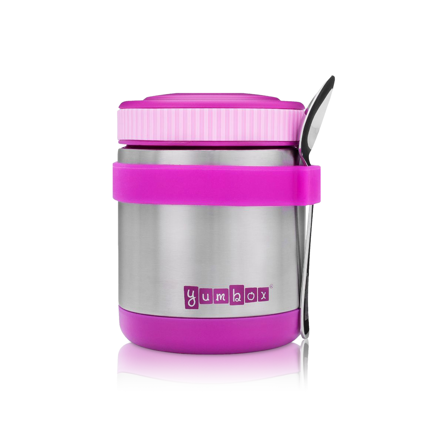 Purple Zuppa Food Jar with Spoon and Band