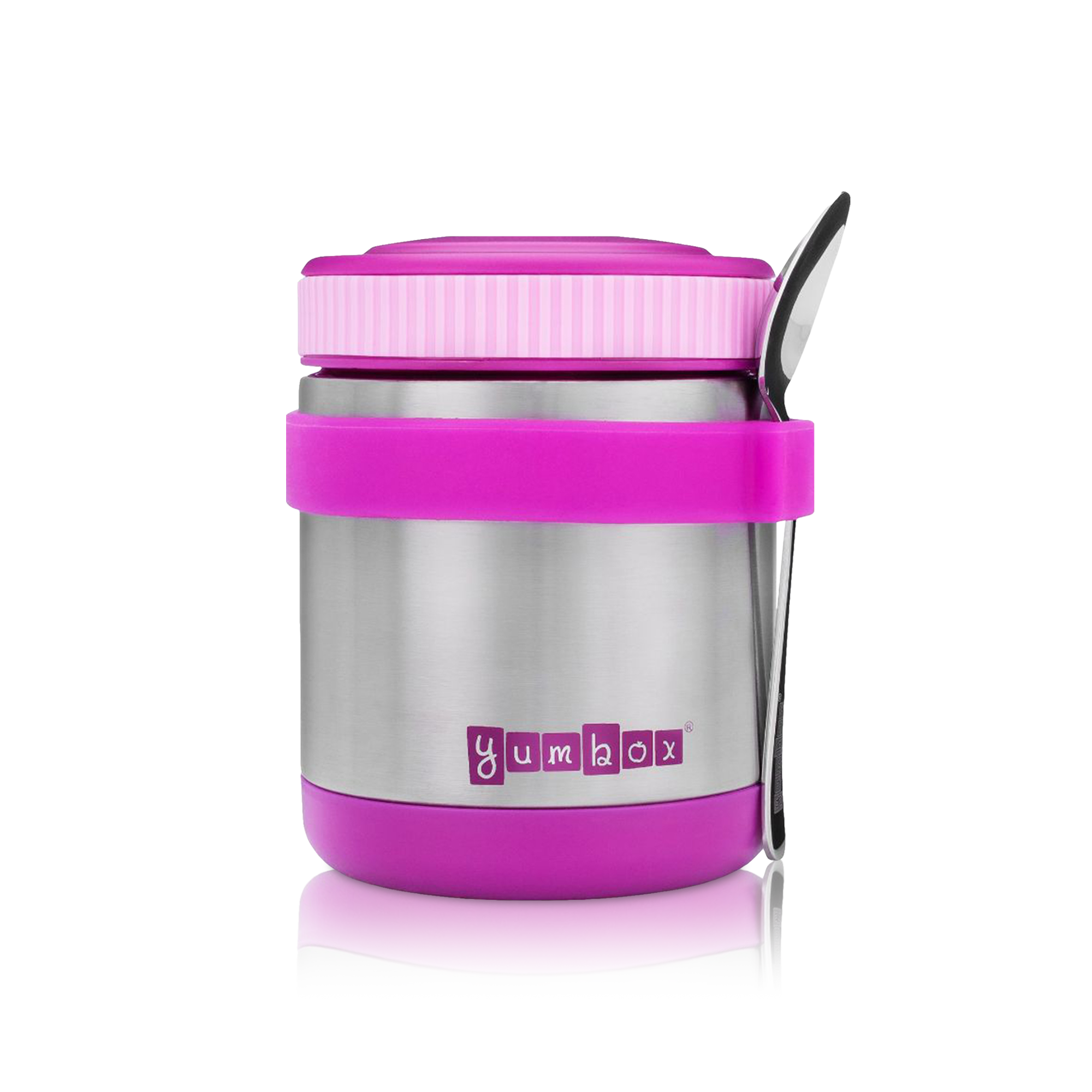 Purple Zuppa Food Jar with Spoon and Band